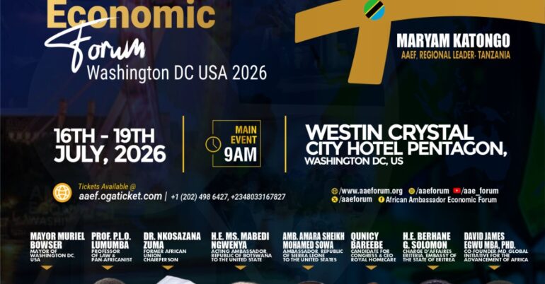 Maryam Katongo  Set To speak at the African Ambassadors economic Forum Washingto DC, USA